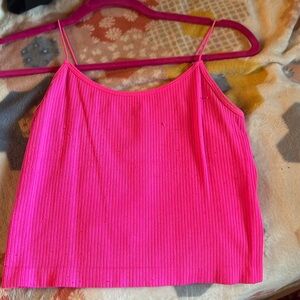 Bright pink crop